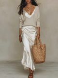 Ivory Midi Women's Set - Effortlessly Chic