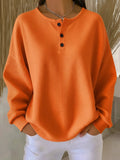Women's Chic Collar Sweatshirt for Everyday Casual Style