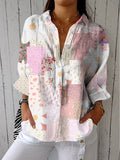 Women's Patchwork Daisy Blouse