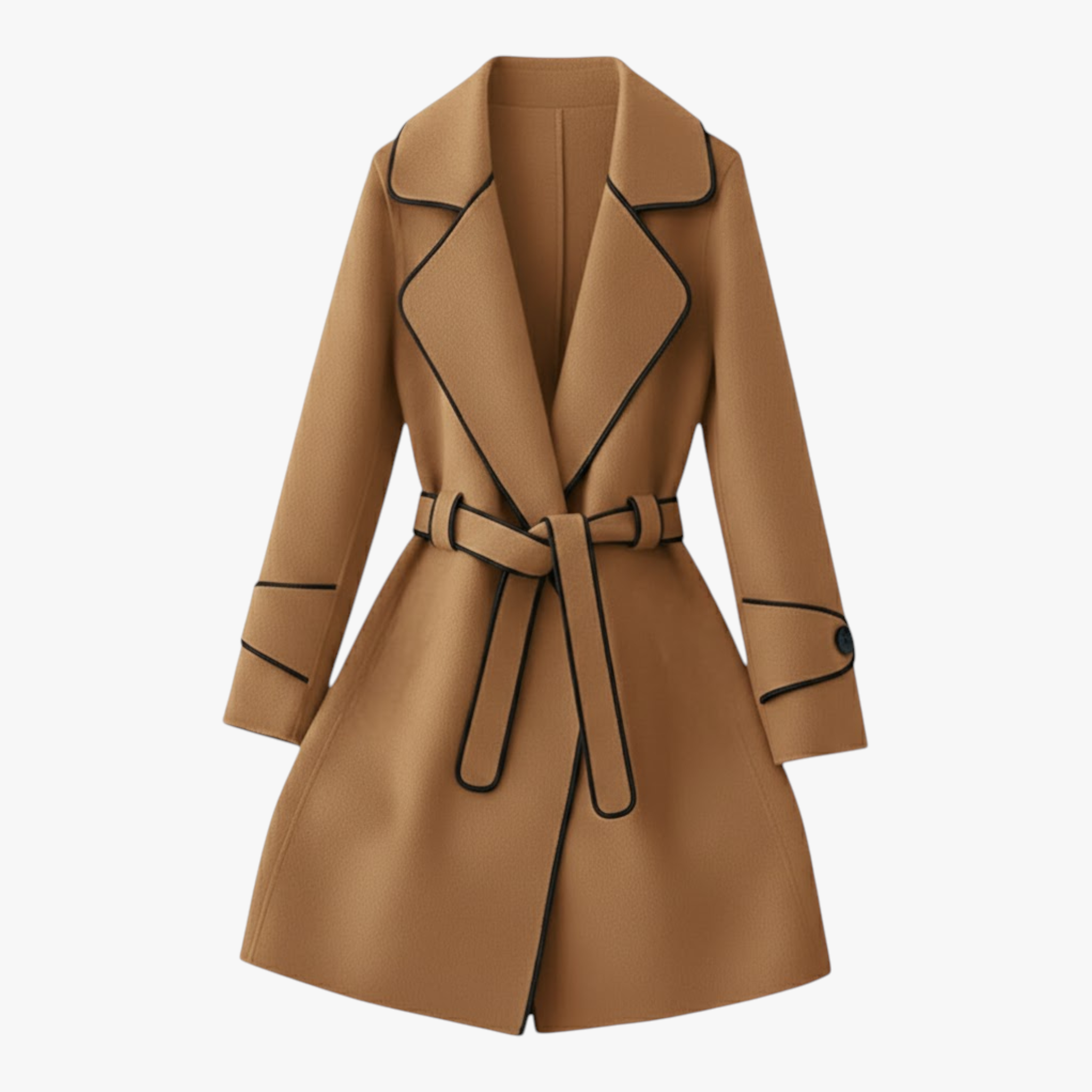 Women's Belted Winter Coat – Elegant, Refined Style and Cozy Warmth