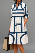 Women's Midi Dress - Elegant