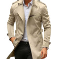 Men's Artisanal Jacket with Unique Details Red - DUUWE