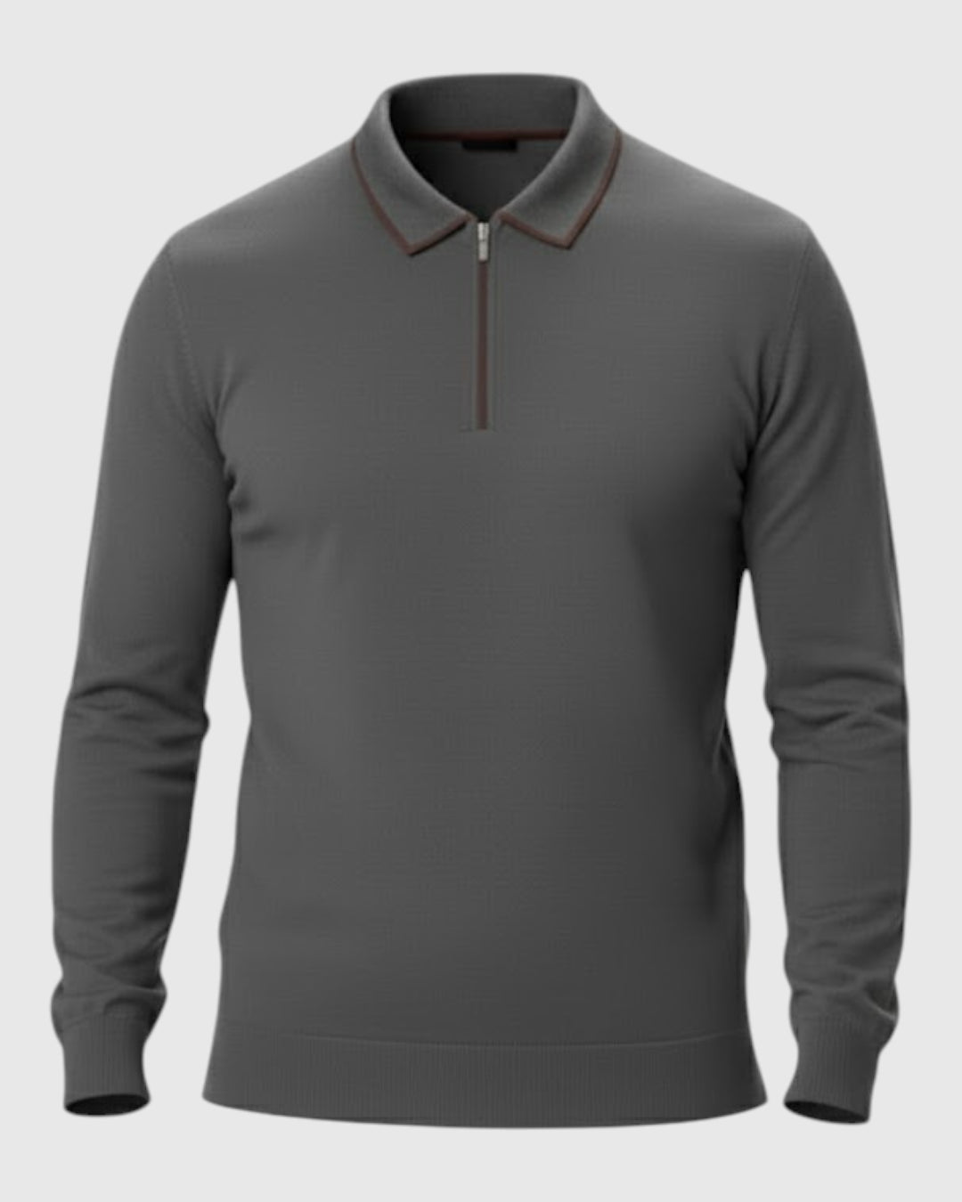 Suéter Polo de Manga Larga para Hombre