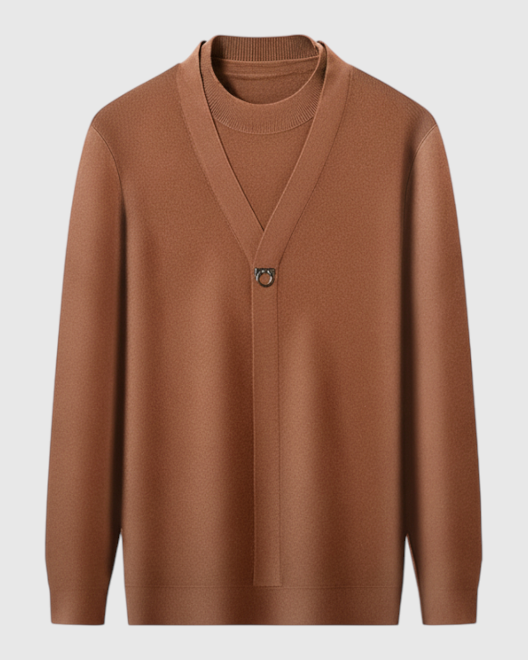 Suéter de Hombre de Mezcla de Lana de Cordero