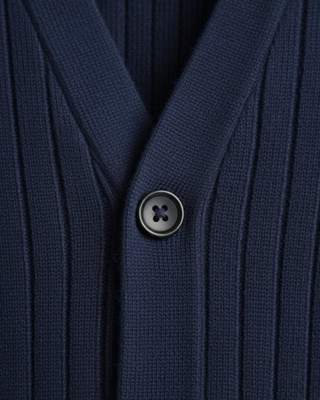 Cárdigan de Punto con Cuello en V para Hombre