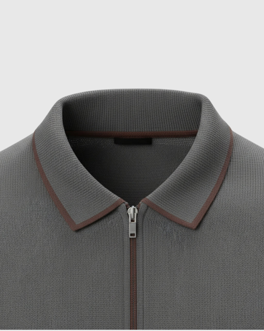 Suéter Polo de Manga Larga para Hombre