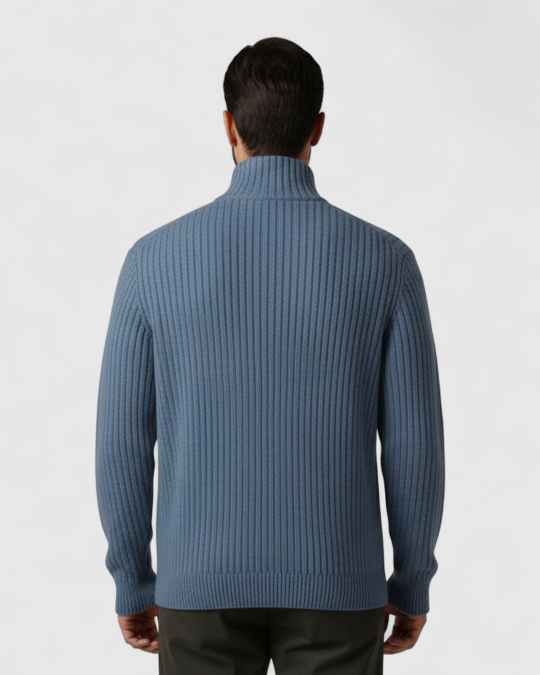 Cárdigan de Punto con Cremallera para Hombre