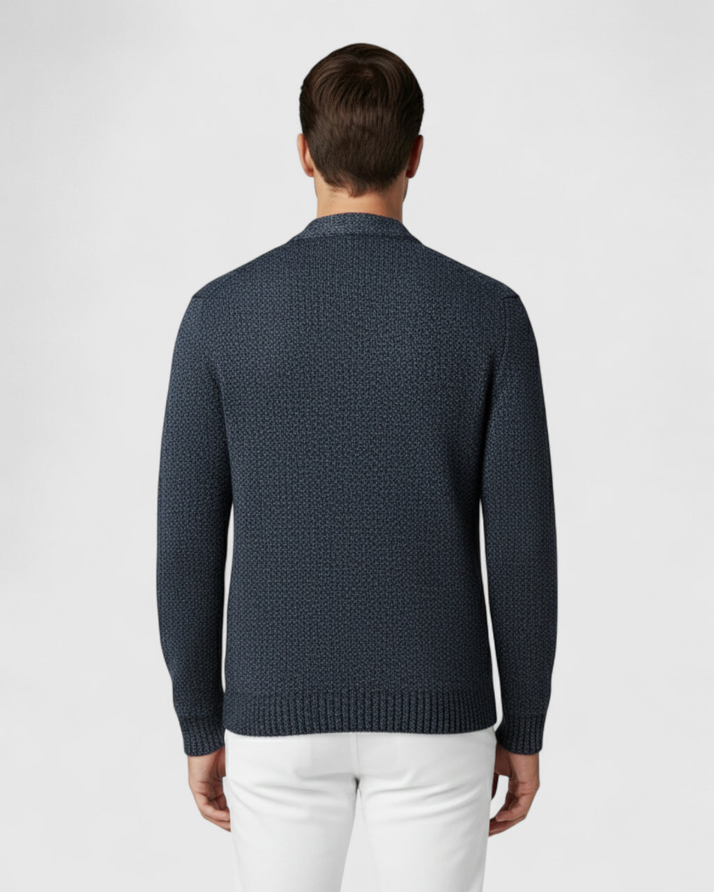 Chaqueta Bomber De Punto Para Hombre