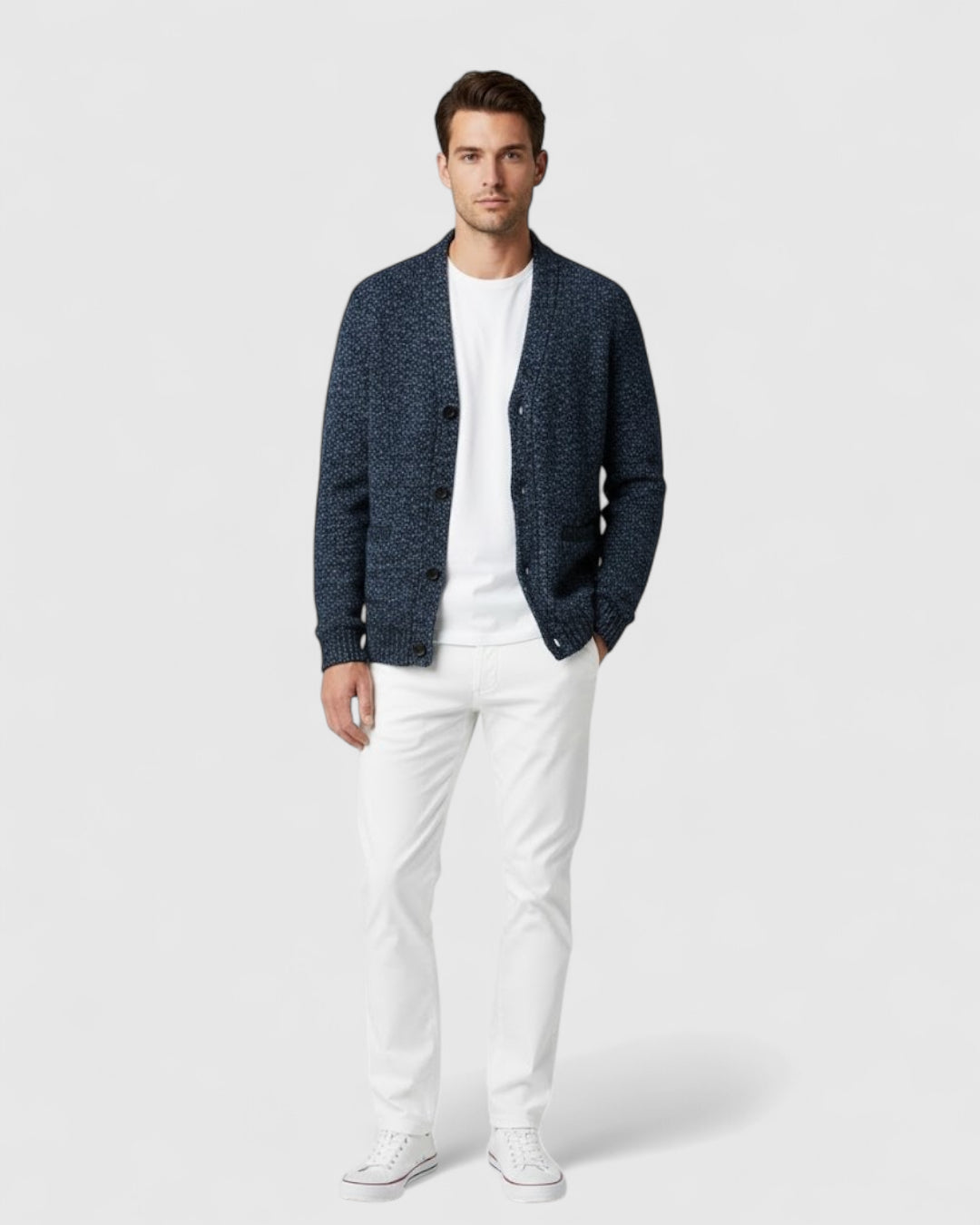 Chaqueta Bomber De Punto Para Hombre