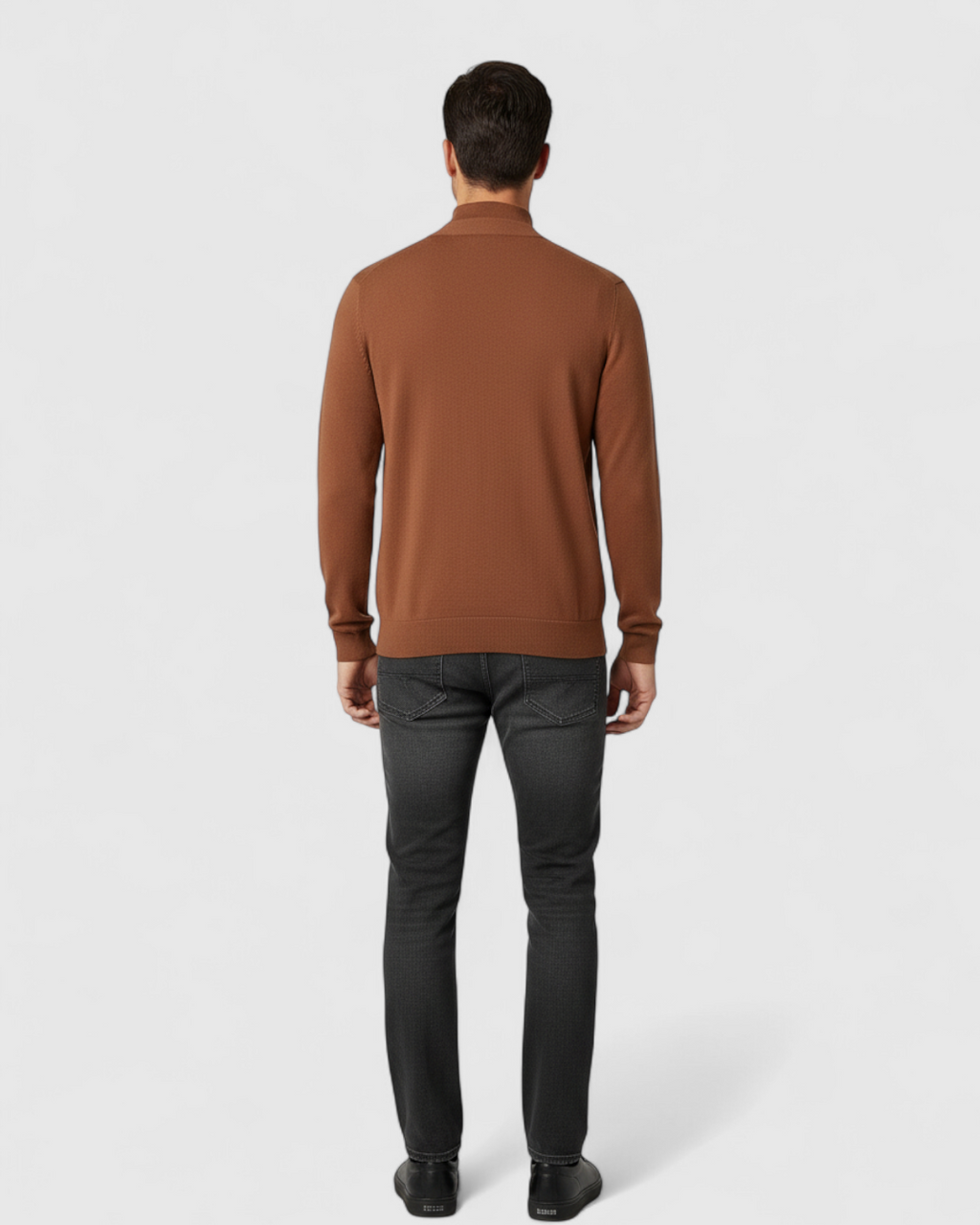 Suéter de Hombre de Mezcla de Lana de Cordero