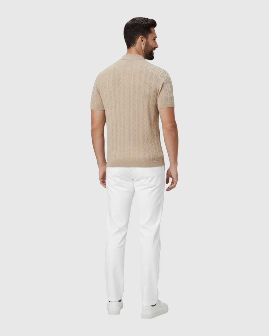 Polo de Punto de Manga Corta para Hombre