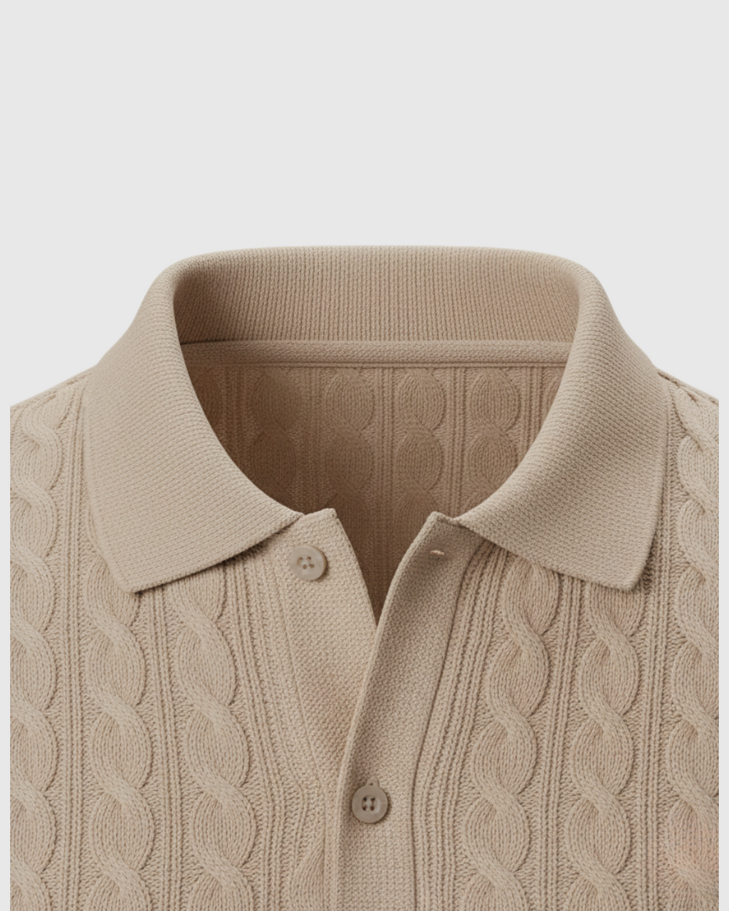 Polo de Punto de Manga Corta para Hombre