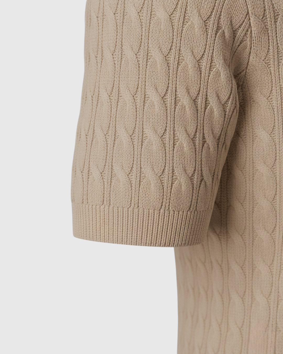 Polo de Punto de Manga Corta para Hombre