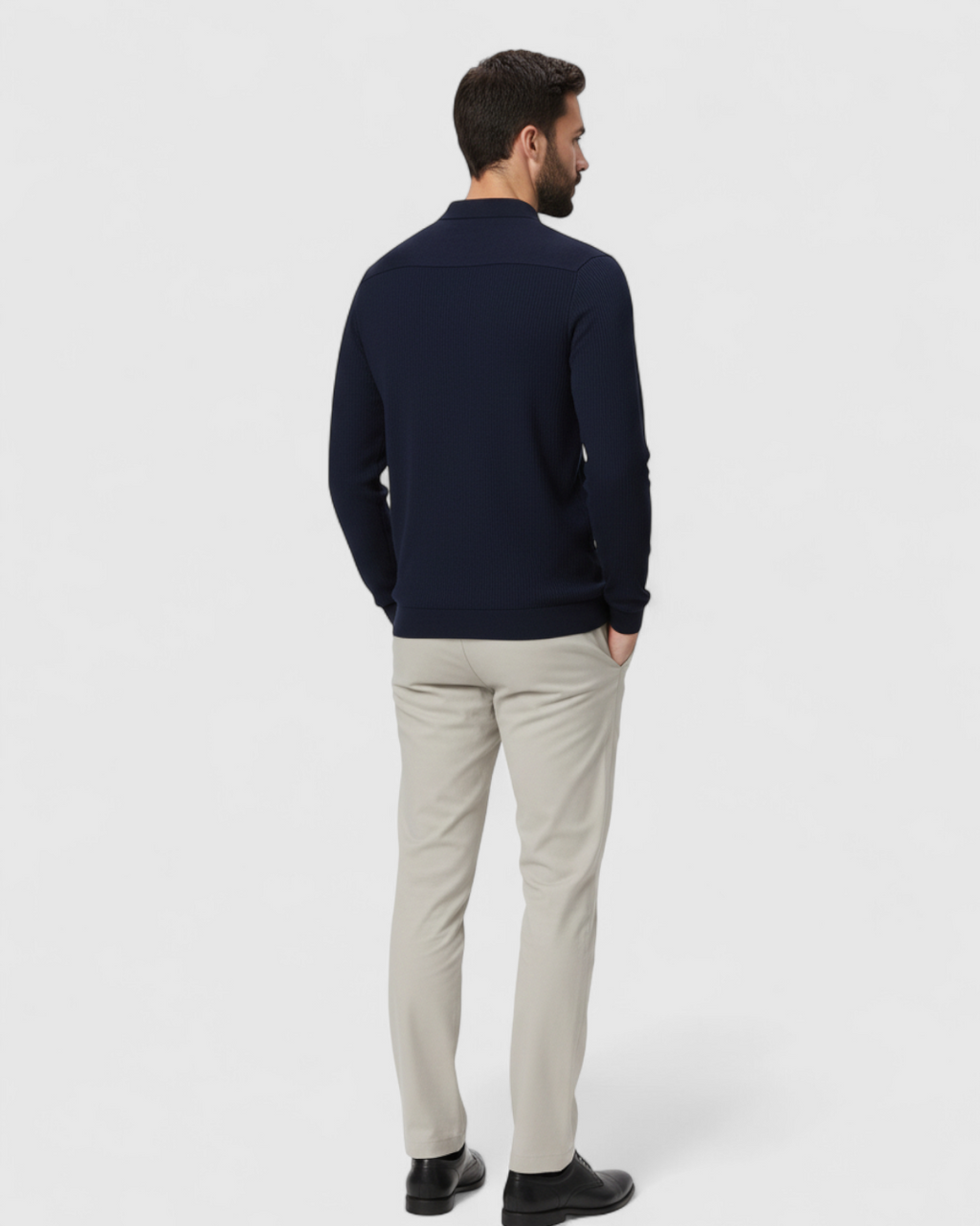 Jersey Polo de Manga Larga para Hombre