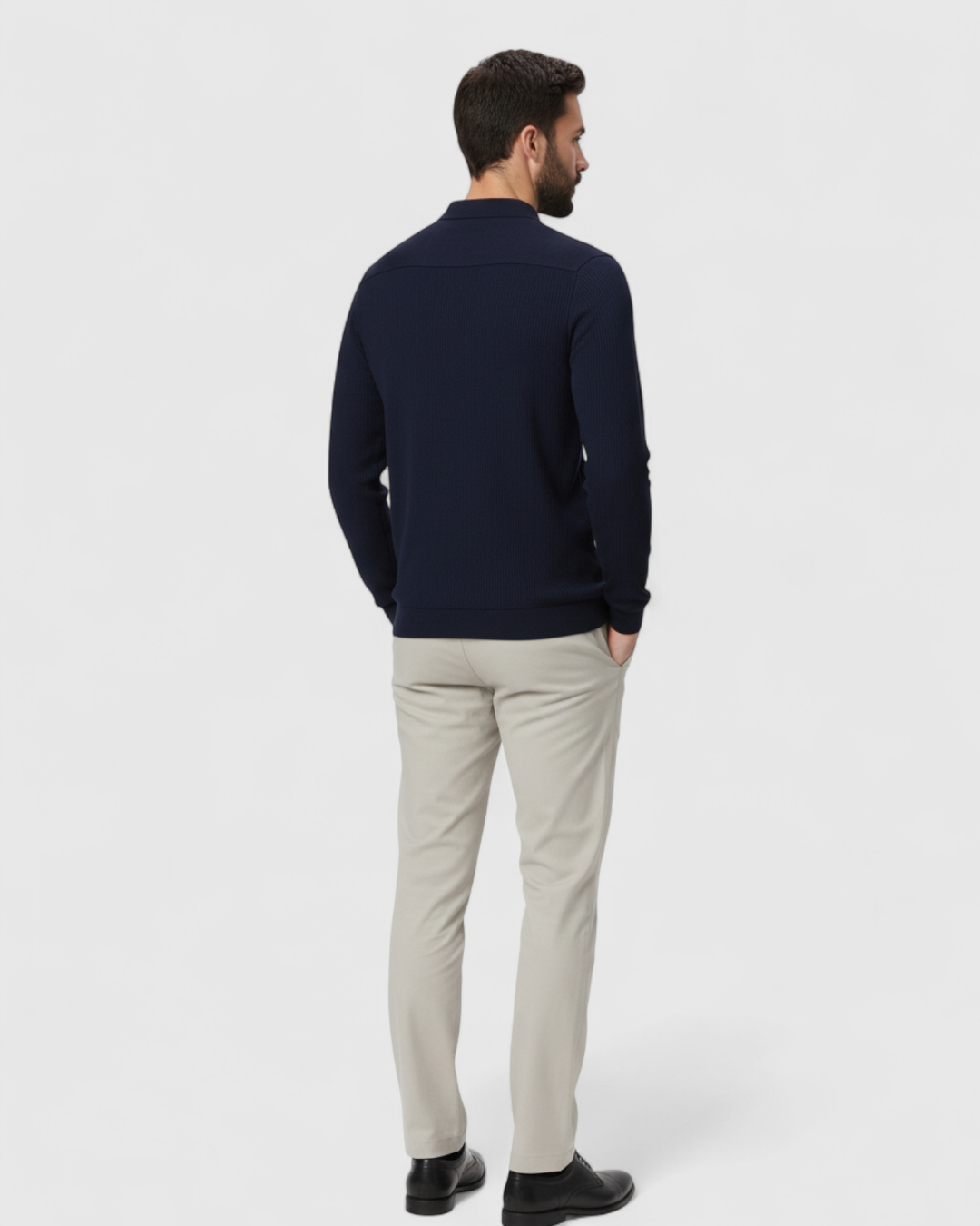 Jersey Polo de Manga Larga para Hombre