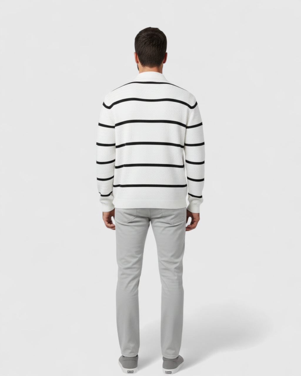 Jersey de punto a rayas para hombre