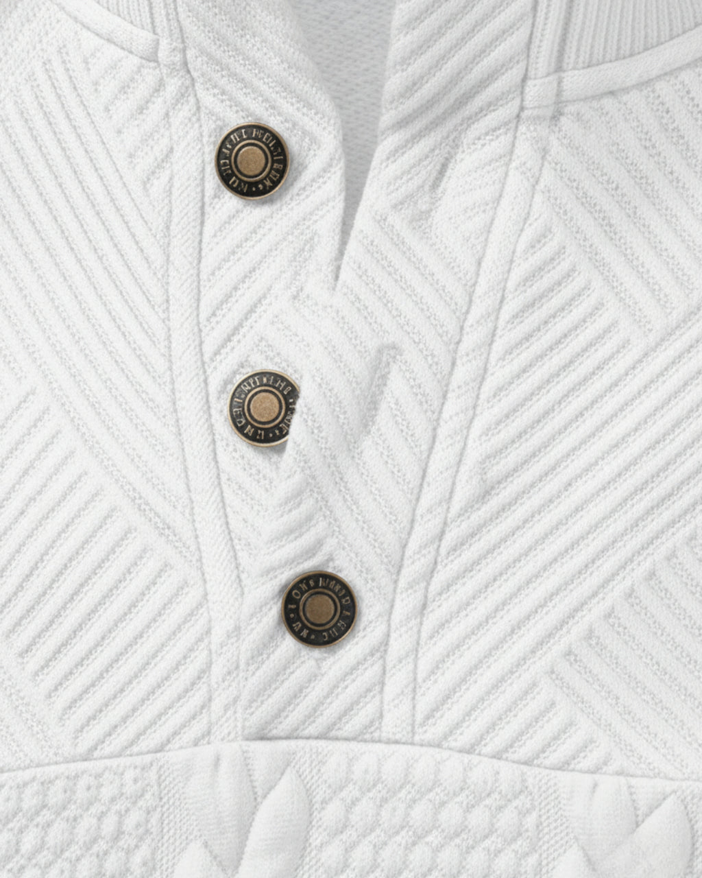 Jersey de Cuello Alto con Tejido de Trenzas