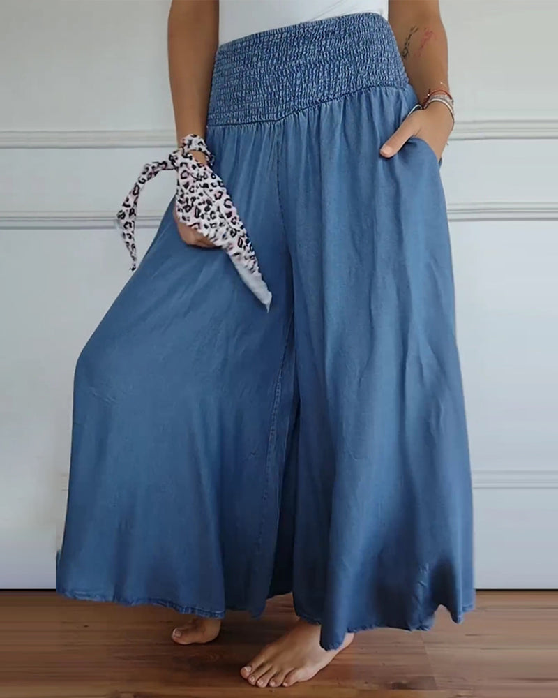 Women's Amelia Elastic-Waist Pants for Everyday Comfort