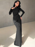 Women's Elegant Ruched Bodycon Dress