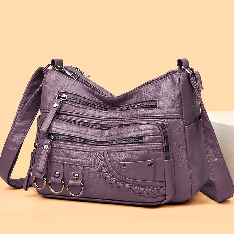 Timeless Multi-Layer Crossbody Bag for Effortless Everyday Style