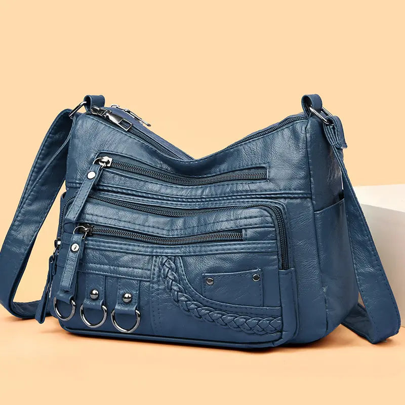 Timeless Multi-Layer Crossbody Bag for Effortless Everyday Style