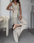 Women's Sophisticated Two-Piece Suit for Effortless Style