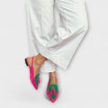 Women's Vibrant Colour Loafers with Tassel Detailing