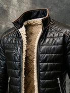 Black jacket with warm Sherpa lining | DUUWE
