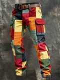Patchwork Cargo Pants for Men - Rugged and Functional