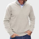 Classic Quarter-Zip Everyday Sweater - Timeless Style and All-Day Comfort