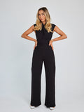 Women's Eliza Sleeveless Belted Jumpsuit — Effortless Chic, Modern