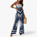 Women's Backless top and pants set - Refined style and bold design