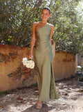 Women's Spring Women’s One-Shoulder Maxi Dress — Elegant, Flowy &