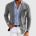Men's Knit Blazer - Sleek, Cozy Knit Layer for Everyday Style